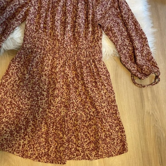 Aeo Off The Shoulder Print Dress - NWOT! - Picture 4 of 10